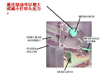 调整打印头压力